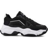 DarkStep 141 Rahat Kalın Taban Kadın Sneaker Spor Ayakkabı, Siyah Beyaz, 37