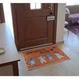 Darkvıa Turuncu Welcome Dekoratif Paspas