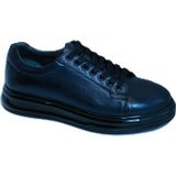 Darkwood-Erkek Spor-Sneakers Ayakkabı-Hakiki Deri-Lacivert Renk