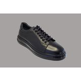 Darkwood-Sneakers-Günlük Spor-Hakiki Deri-Erkek Ayakkabı-Siyah Renk - Siyah-001
