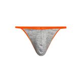 Darkzone Erkek Gri Neon Lastikli String Turuncu-Gri M