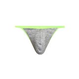 Darkzone Erkek Gri Neon Lastikli String Yeşil-Gri XL