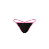 Darkzone Erkek Siyah Neon Lastikli String Pembe-Siyah M