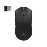 Darmoshark M3 Pro Kablosuz Oyun Faresi, Üç Modlu 2.4G/USB-C/Bluetooth Fare 26KDPI'ye kadar, PAW3395 Optik Sensör Hafif 55g, 8 programlanabilir Düğme 500MAh Pil Ömrü, Dizüstü Bilgisayar Faresi (B)