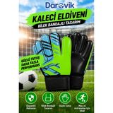 Darovik Kaleci Eldiveni Bilek Bandajlı Eldiven Yetişkin ve Çocuk Futbol Eldiveni - Yeşil - 5