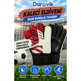 Darovik Kaleci Eldiveni Bilek Bandajlı Eldiven Yetişkin Ve Çocuk Futbol Eldiveni