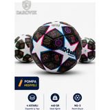 Darovik Profesyonel Futbol Topu Sert Zemin Halı Saha Antrenman Dikişli Koyu Top No: 5 - Beyaz - Açık Mor