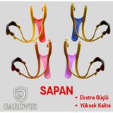 Darovik Profesyonel Sapan - Güçlü Lastik, Dayanıklı Deri Başlık, Plastik Yapı 17 cm Uzunluk