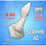 Darovik Serpme Ağ 6 kg Kurşunlu Balık Ağı – Atma Ipi Hediyeli