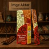 Darshan Incense Rose Sandal Jasmine 20'li Çubuk Tütsü - 1 Adet