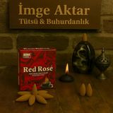 Darshan Kırmızı Gül (Red Rose) Geri Akış Tütsü (10 Adet) - Şelale Etkili