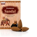 Darshan Sandal Geri Akış Tütsü - Çok Renkli