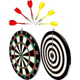 Dart Tahtasi Seti 15 Inc Buyuk Orta Boy Cift Tarafli Dart Tahtasi Oyun Seti