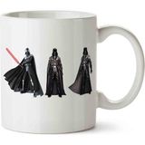 Darth Vader Star Wars Porselen Kupa Bardak - Beyaz - 300 cc
