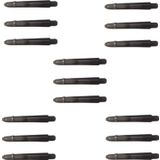 Dartsan 5 Set (15 Adet) 35Mm, Siyah Polikarbon(Pc) Siyah Şeffaf Dart Shaft-Şaft.