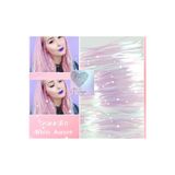 Darya D’Arya Beyaz Pembe Aurora Tinsel Saç Simi – Hair Tinsel Shining White Aurora DD290