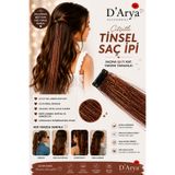 Darya D’Arya Bronz Çıtçıtlı Tinsel Saç Postişi 40 cm – Bronze Clip-In Hair Tinsel DD829