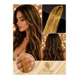 Darya Dd224 Işıltılı Altın Sarısı Tinsel Saç Simi Uzatma - Gold Yellow Hair