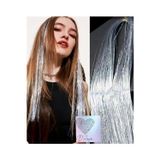 Darya Dd245 Işıltılı Hair Tinsel Saç Simi Uzatma Gri Gümüş Gelin Teli Ht 45 01