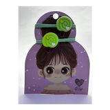 Darya Dd36 Lolipop Şeker Temalı Yeşil Lastikli Çocuk Bebek Saç Tokası