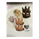 Darya Dd424 Nude Deri Mini Taç Modeli Saç Bebek Çocuk Tokası (4’Lü Set)