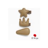 Darya Dd441 Nude Vizon Yıldız-Taç-Toka Seti (3’Lü)