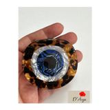 Darya Dd475 Leopar Desenli Nazar Boncuğu Saç Mandal Toka