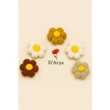 Darya Dd512 5 Li El Yapımı Papatya Pens Klips Toka Bebek Kız Çocuk Toka