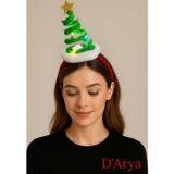 Darya DD600 LED Işıklı Yılbaşı Çam Ağacı Taç (Yeşil) Christmas Hairband