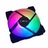 DARYUN 12Cm Kasa İçi Uyumlu Rainbow led Fanlı Molex 4 Pin Soket Fan