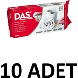 Das 10 Adet Hava Ile Kuruyan Seramik Kil Hamuru Doğal 500 Gr Beyaz