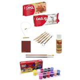 Das Beyaz Kahve Seramik Kili 2X500gr Rich Funny Kids 25 Ml Akrilik 12 Li Set