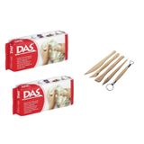 Das Seramik Hamuru Kili 500 Gr. 2'Li + Modelaj Ebeşuar Set