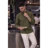 Das Uniform Hakim Yaka Kolu Manşetli Klasik Şef Ceket
