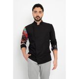 DAŞ ÜNİFORMA Çikolata Desenli Kol Detaylı Şef Ceket Aşçı Uniforma (Chef Ceket) Personel Kıyafeti