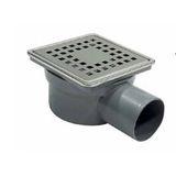 Dasa - Akvo 15*15 50 mm Yandan Çıkışlı Çelik Çerçeveli Yer Süzgeci - S3003-50-1