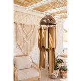 dase home BÜYÜK BOY 40 cm El Yapımı Bambu Rüzgar Çanı