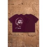 DASH WEAR Unisex Erkek/Kadın Mısırlı Yıldız Muhammed Salah Özel Baskılı Oversize Pamuklu Bisiklet Yaka T-Shirt Tişört