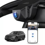 Dashcam 4K, Vw Tiguan 2018-2024 İçin Uygun, Araba Kamerası 2160P Video Wifi, G-Sensörü, Park Modu, Döngü Kaydı, 150° Geniş Açılı Araç Kamerası Araba, Tak Ve Çalıştır, 64 Gb Kart