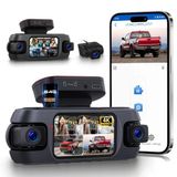 Dashcam 4K Wifi Uygulaması, Tam 360° Çok Yönlü Korumalı Araç Kamerası, Park Modu, Gece Görüşü, Gps, G-Sensörü, Döngü Kaydı İle 4 Kan