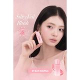 dasique İpeksi Bitiş Sunan Hafif Yapılı Likit Allık Silky Veil Blush (#01 Soft Chiffon)