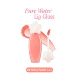 dasique Nemlendirici ve Besleyici, Dudak Parlatıcısı Pure Water Lip Gloss (03 Honey Peach)