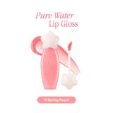 dasique Nemlendirici ve Besleyici, Dudak Parlatıcısı Pure Water Lip Gloss (15 Spring Peach)