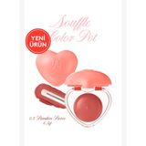 dasique Yoğun Pigmentli Köpük Yapıda Kadife Bitişli Ruj & Allık Souffle Color Pot 05 Pumpkin Puree
