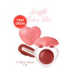 dasique Yoğun Pigmentli Köpük Yapıda Kadife Bitişli Ruj & Allık Souffle Color Pot 07 Burnt Sienna