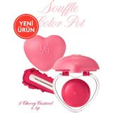 dasique Yoğun Pigmentli Köpük Yapıda Kadife Bitişli Ruj & Allık Souffle Color Pot 11 Cherry Custard