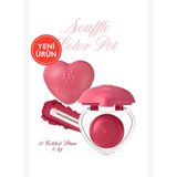 dasique Yoğun Pigmentli Köpük Yapıda Kadife Bitişli Ruj & Allık Souffle Color Pot 14 Coldest Plum