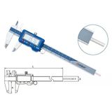Dasqua 0-200mm Yuvarlak Çubuklu Dijital Kumpas 2000-1610