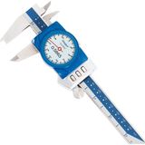 Dasqua 3004-0005 Dijital Kadranlı Kumpaslar 150MM/6″ IP67 Elektronik Mikrometre 0,0005” Metrik, Inç ve Kesirli Dönüştürme, Kılıflı Darbeye Dayanıklı Ölçüm Aleti