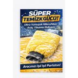DAT35 Sarı Mikrofiber Oto Yıkama ve Pasta Cila Eldiveni – Çiziksiz Profesyonel Temizlik